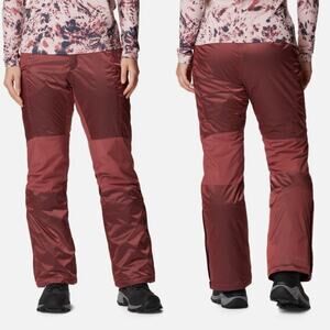 Columbia Kick Turner II Insulated Pants Root Maroon Red Womens Plus Size 3X NWT